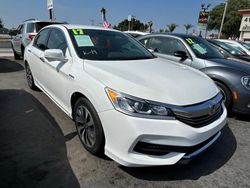 Salvage cars for sale from Copart Rancho Cucamonga, CA: 2017 Honda Accord Hybrid