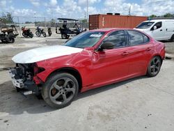 Salvage cars for sale at Homestead, FL auction: 2018 Alfa Romeo Giulia Q4