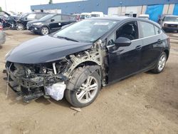 Vehiculos salvage en venta de Copart Woodhaven, MI: 2017 Chevrolet Cruze LT