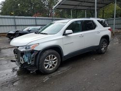 Salvage cars for sale at Austell, GA auction: 2018 Chevrolet Traverse LT