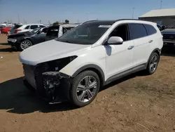 Salvage cars for sale at Brighton, CO auction: 2015 Hyundai Santa FE GLS