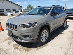 Salvage cars for sale at Pekin, IL auction: 2022 Jeep Cherokee Latitude LUX