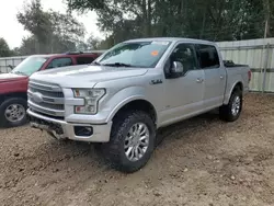 Salvage cars for sale at Midway, FL auction: 2016 Ford F150 Supercrew