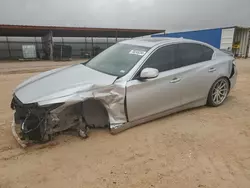 Salvage cars for sale at Andrews, TX auction: 2016 Infiniti Q50 Premium