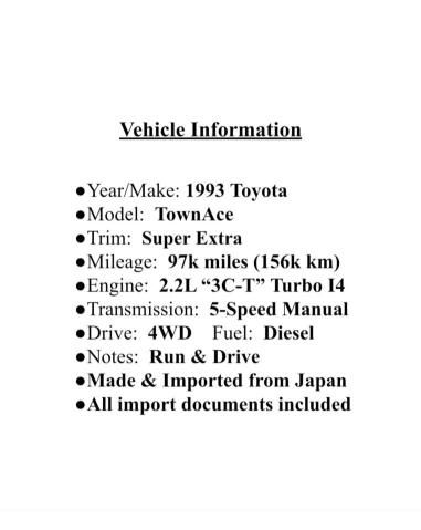 1993 Toyota Town ACE