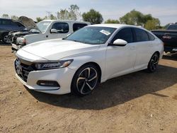 Salvage cars for sale at Elgin, IL auction: 2018 Honda Accord Sport