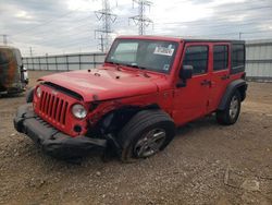 Jeep salvage cars for sale: 2015 Jeep Wrangler Unlimited Sport