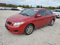 Salvage cars for sale from Copart Columbus, OH: 2009 Toyota Corolla Base