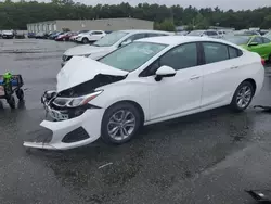 Salvage cars for sale at Exeter, RI auction: 2019 Chevrolet Cruze LT