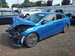 Salvage cars for sale at New Britain, CT auction: 2022 KIA Forte GT Line