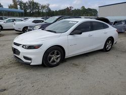 Salvage cars for sale at Spartanburg, SC auction: 2016 Chevrolet Malibu LS