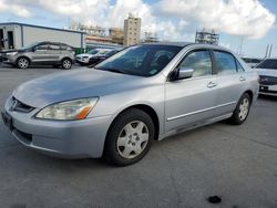 Salvage cars for sale at New Orleans, LA auction: 2005 Honda Accord LX