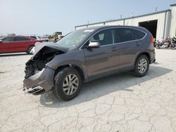 Salvage cars for sale at Kansas City, KS auction: 2015 Honda CR-V EX