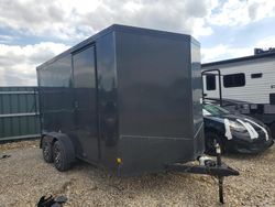 Salvage trucks for sale at Sikeston, MO auction: 2022 Haulmark Mark 12' Enclosed Black