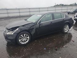 Salvage cars for sale at Fredericksburg, VA auction: 2009 Infiniti G37