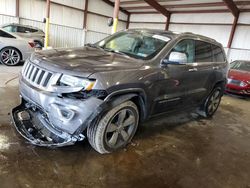 Salvage SUVs for sale at auction: 2016 Jeep Grand Cherokee Overland