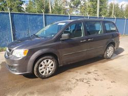 Salvage cars for sale at Moncton, NB auction: 2015 Dodge Grand Caravan SE