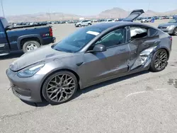 Salvage cars for sale at North Las Vegas, NV auction: 2018 Tesla Model 3