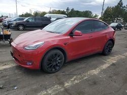 Salvage cars for sale at Denver, CO auction: 2021 Tesla Model Y