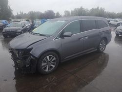 Salvage cars for sale at Woodburn, OR auction: 2014 Honda Odyssey Touring