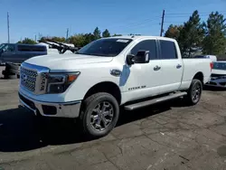 Salvage cars for sale at Denver, CO auction: 2019 Nissan Titan XD SL