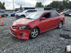 Salvage cars for sale from Copart Mebane, NC: 2013 Toyota Corolla Base