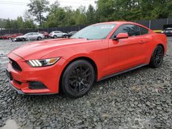 Salvage cars for sale from Copart Waldorf, MD: 2016 Ford Mustang