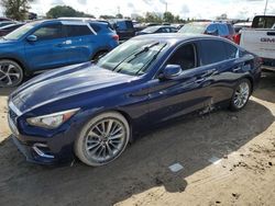 Salvage cars for sale at Riverview, FL auction: 2021 Infiniti Q50 Luxe