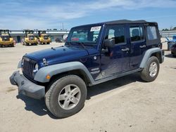 Salvage cars for sale at Harleyville, SC auction: 2013 Jeep Wrangler Unlimited Sport