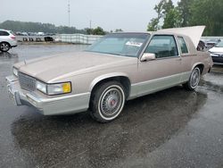 Salvage cars for sale at Dunn, NC auction: 1990 Cadillac Deville