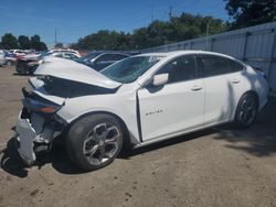 Salvage cars for sale from Copart Moraine, OH: 2021 Chevrolet Malibu LT