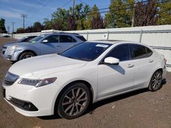 Salvage cars for sale at New Britain, CT auction: 2016 Acura TLX Advance