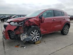 Salvage cars for sale at Grand Prairie, TX auction: 2017 KIA Sportage EX