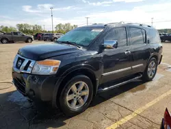 Salvage cars for sale at Woodhaven, MI auction: 2010 Nissan Armada SE