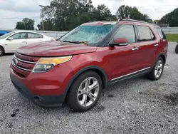 Salvage cars for sale at Gastonia, NC auction: 2014 Ford Explorer Limited