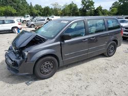 Salvage cars for sale at Hampton, VA auction: 2015 Dodge Grand Caravan SE