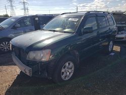 Salvage cars for sale at Elgin, IL auction: 2002 Toyota Highlander Limited