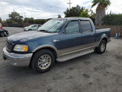 Ford salvage cars for sale: 2002 Ford F150 Supercrew