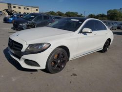 Salvage cars for sale at Wilmer, TX auction: 2015 Mercedes-Benz C 300 4matic