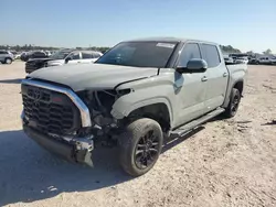 Salvage cars for sale at Houston, TX auction: 2023 Toyota Tundra Crewmax Limited