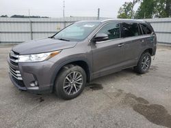 Salvage cars for sale at Dunn, NC auction: 2018 Toyota Highlander SE