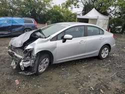 Salvage cars for sale at Baltimore, MD auction: 2015 Honda Civic LX