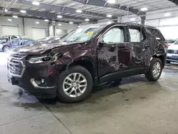 Salvage cars for sale at Ham Lake, MN auction: 2021 Chevrolet Traverse LT