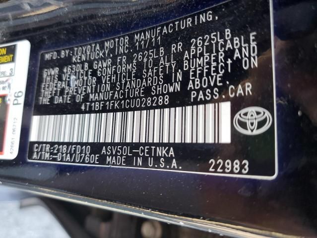 2012 Toyota Camry Base