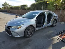 Salvage cars for sale at San Martin, CA auction: 2015 Toyota Camry LE