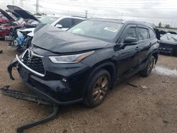 Salvage cars for sale at Elgin, IL auction: 2023 Toyota Highlander Hybrid Bronze Edition