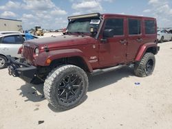 Salvage cars for sale at San Antonio, TX auction: 2009 Jeep Wrangler Unlimited Sahara