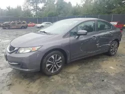 Salvage cars for sale at Waldorf, MD auction: 2015 Honda Civic EX