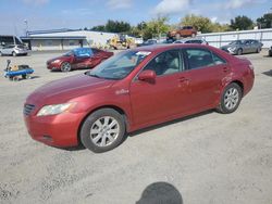 Salvage cars for sale at Sacramento, CA auction: 2007 Toyota Camry Hybrid