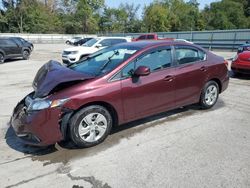 Honda salvage cars for sale: 2013 Honda Civic LX